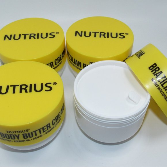 Nutrius Skincare 4 Nutrius Brazilian Body Butter Lot 6oz Jars